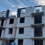 Szalunki tracone TKR na budowie w Wodzisławiu