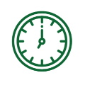 Ikonka zegar zielony